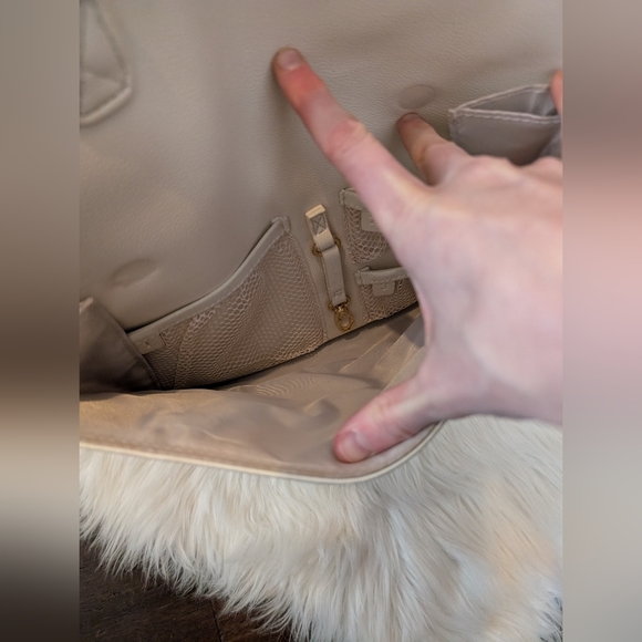 Ayla & Co Full-Size Diaper Bag Backpack White Ivory - Picture 15 of 15